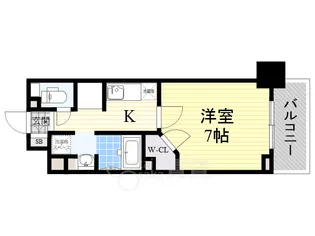 ハビテ靱センターコート【13階】の間取り