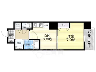 エスライズ西本町2【8階】の間取り