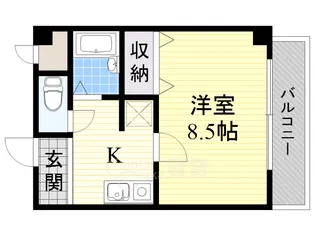アプローズ堂島【2階】の間取り