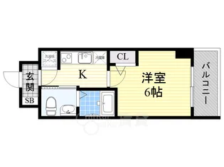 HS梅田EAST【14階】の間取り
