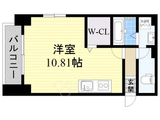 M.hills西本町【8階】の間取り
