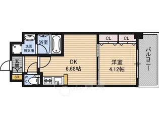 プレジオ中津【9階】の間取り