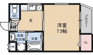 1Kの間取り画像