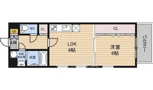 ビエラ江戸堀【3階】の間取り
