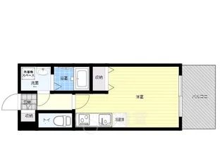 ブラン靭公園【3階】の間取り