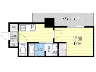 セルン新町【6階】の間取り