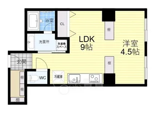 ラクメンビル【4階】の間取り