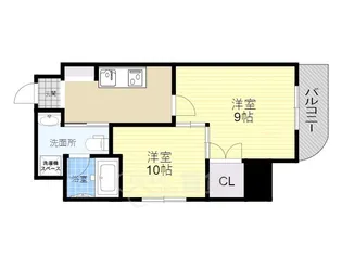 メゾニティ・クイーン阿波座【7階】の間取り