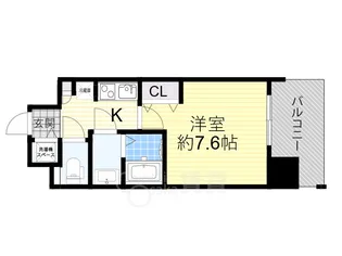 スプランディッド中之島WEST【11階】の間取り