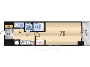 LEGESTA大阪レジデンス【7階】の間取り