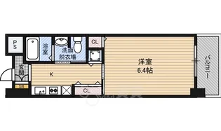 CITY SPIRE靭公園【8階】の間取り