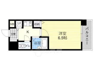 ユニーブル靭公園【9階】の間取り