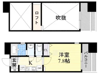 プロスペクト中之島【11階】の間取り