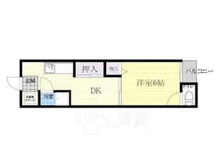 天神マンション【1階】の間取り