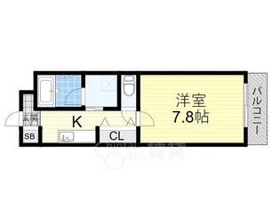 ルミエール野田阪神 新館【6階】の間取り