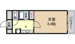 ドミール江戸堀【10階】の間取り