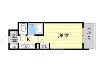 エスリード本町【7階】の間取り