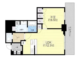 グランドメゾン新梅田タワーTHE CLUB RESIDENCE【14階】の間取り