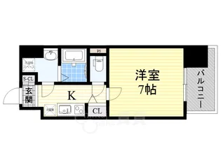 アドバンス大阪ルーチェ【3階】の間取り