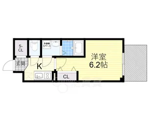 ワールドアイ梅田WEST【11階】の間取り