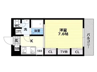 リブリ・シャルマン・パレス・吉野【2階】の間取り