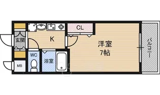 エスリード新梅田【5階】の間取り