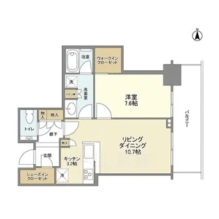 グランドメゾン新梅田タワーTHE CLUB RESIDENCE【11階】の間取り