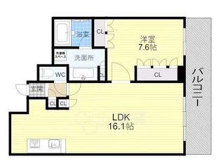 グランドメゾン新梅田タワーTHE CLUB RESIDENCE【4階】の間取り