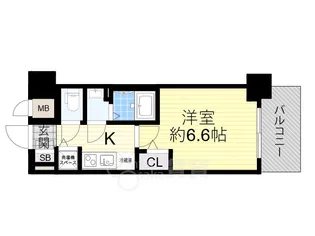 プレサンス梅田北オール【8階】の間取り