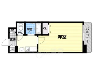 プレサンス梅田インテルノ【8階】の間取り