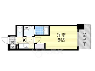 エスリードレジデンスグラン大阪福島ノース【4階】の間取り