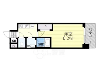 エスリード本町靭公園レジデンス【11階】の間取り