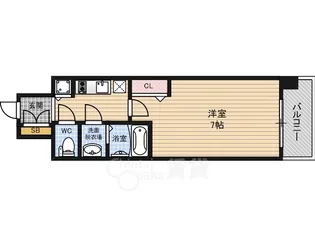 メインステージ大阪福島【3階】の間取り