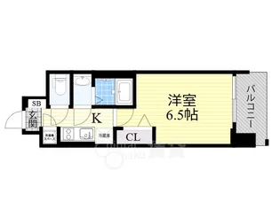 レジュールアッシュウエストレジス【10階】の間取り