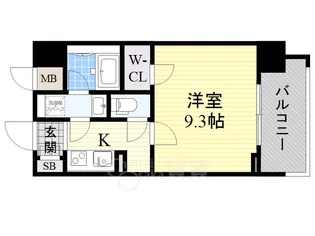 セイワパレス京町堀【11階】の間取り