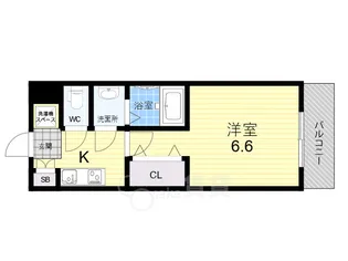 S-RESIDENCE福島玉川Deux【12階】の間取り
