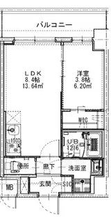 エスリードレジデンス梅田マークス【3階】の間取り