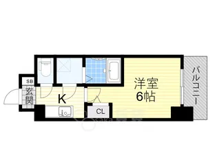 エスリードレジデンス梅田マークス【6階】の間取り