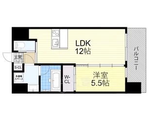 プレジオ九条【14階】の間取り