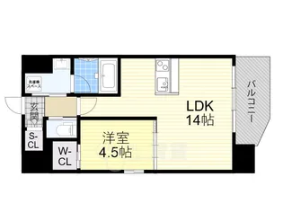 プレジオ九条【11階】の間取り