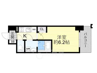 リヴェント福島【9階】の間取り