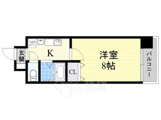 1Kの間取り画像