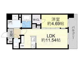 カーサレグラス福島野田【5階】の間取り