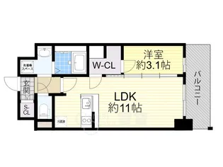 リヴェント福島野田【6階】の間取り