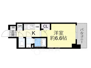 プレサンス梅田北オール【3階】の間取り