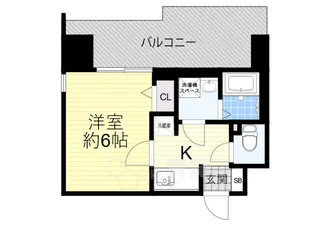 エスリードレジデンス梅田グランゲート【4階】の間取り