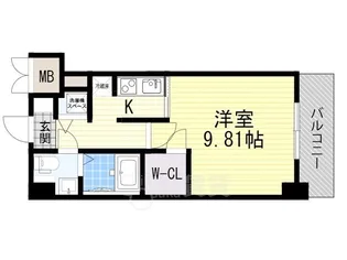 エスリード福島リバーフロント【4階】の間取り
