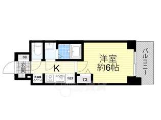 プレサンス西九条シティベイ【8階】の間取り