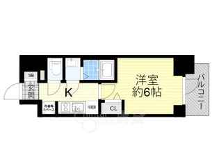 プレサンス西九条シティベイ【9階】の間取り