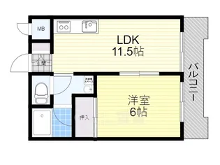トゥリオーニ豊中南【2階】の間取り